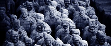 Idegen katonát találtak a kínai agyaghadsereg szobrai között, csak egy ilyen van a nyolcezer között